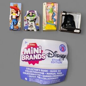 (4) Four Disney Character Mini Brands Figures